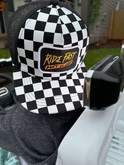 Checkered Ride Fast Snapback